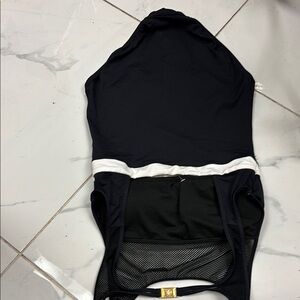 Black and White Women's One-Piece Swimsuit